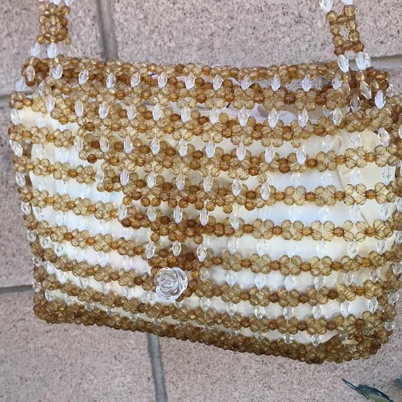 Vintage Beaded Bag🧡 - Picture 4 of 11